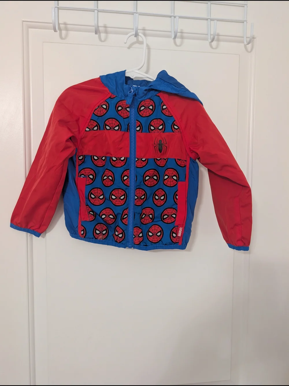 Disney Spiderman Hooded Rain‎ Jacket Size 2